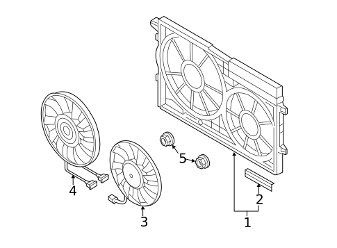 Cooling Fan for 2015 Volkswagen Beetle #0