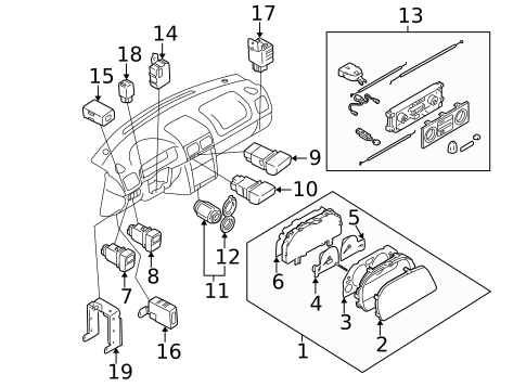 Controls for 2000 Subaru Forester #0