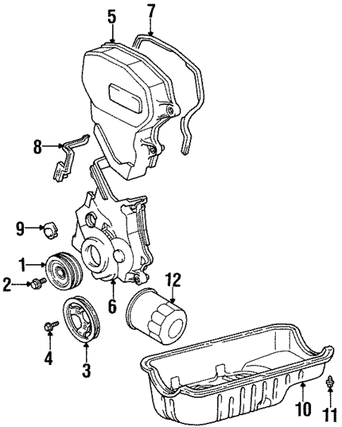 Engine Parts for 1996 Toyota Paseo #0