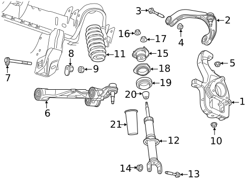 Suspension, Springs & Related Components for 2020 Ram 1500 #1