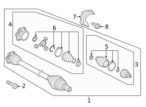 Drive Axles for 2020 Audi A5 Quattro #3