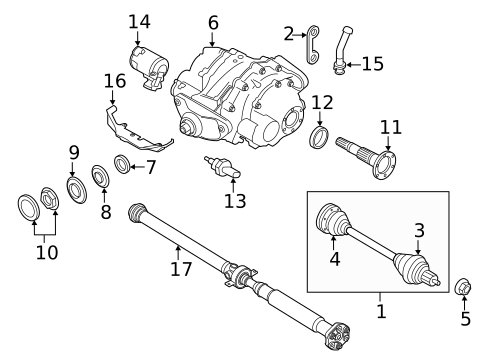 Axle & Differential for 2018 BMW X6 #0