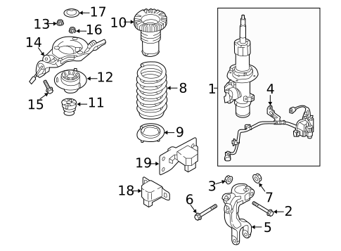 Struts & Components for 2018 Genesis G80 #0