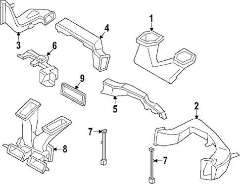 Ducts for 2024 Porsche Cayenne #1