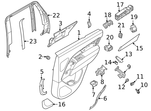Interior Trim - Rear Door for 2023 Land Rover Range Rover #4