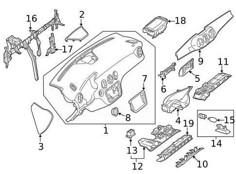 Instrument Panel for 2016 Mercedes-Benz GLA250 #0