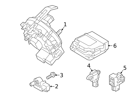 Air Bag Components for 2023 Hyundai Kona N #1