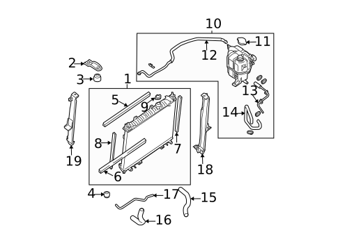 Radiator & Components for 2014 Nissan Xterra #0
