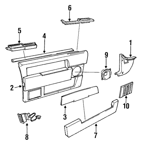Interior Trim for 1992 Volvo 960 #2