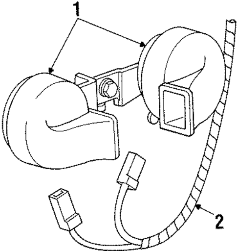 Horn for 1997 Mercury Grand Marquis #0