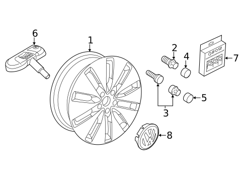 Wheels & Trim for 2013 Volkswagen Jetta #3