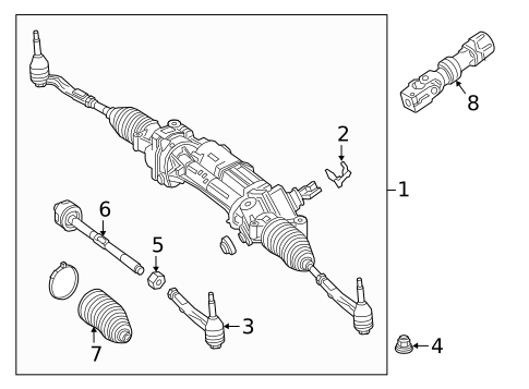 Steering Gear & Linkage for 2021 Mercedes-Benz C63 AMG #0