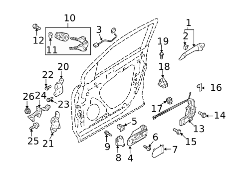 Front Door for 2009 Mazda CX-9 #1