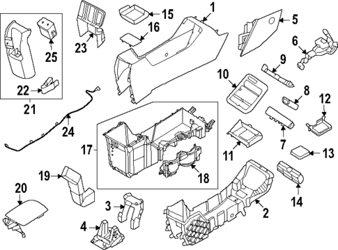 Console for 2024 Hyundai Kona #0