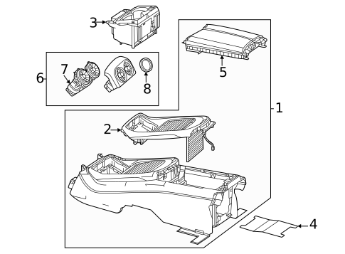 Rear Console for 2018 Mercedes-Benz S63 AMG #4