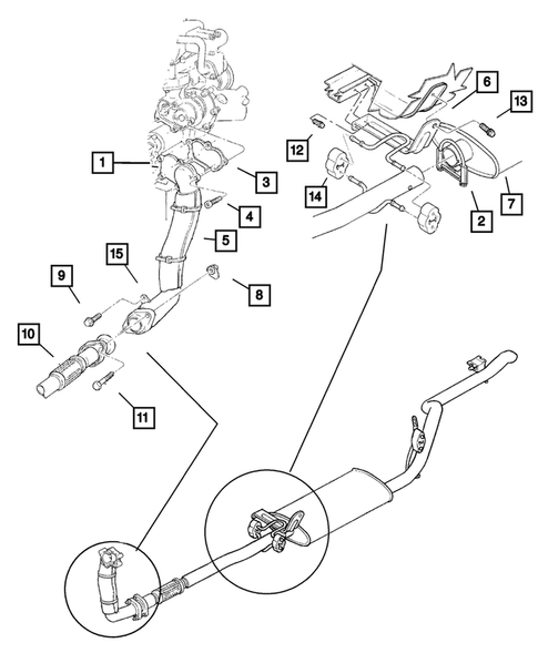 Exhaust System for 2001 Jeep Cherokee #2