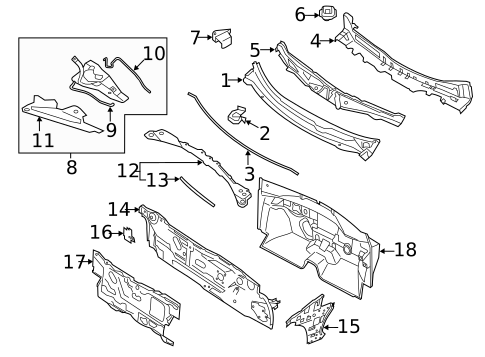 Cowl for 2018 Nissan Maxima #0