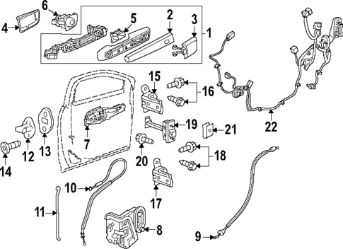 Lock & Hardware for 2025 GMC Acadia #0