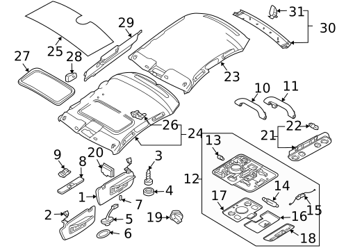 Interior Trim - Quarter Panels for 2002 Audi S4 #2