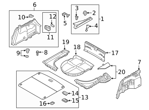 Interior Trim - Rear Body for 2021 Hyundai Ioniq #1