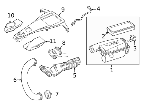 Air Intake for 2017 Mercedes-Benz GLE 63 AMG® #2