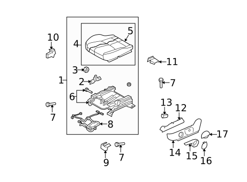 Driver Seat Components for 2011 Mazda 6 #2