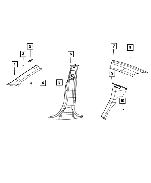 Panels - Moldings - Scuff Plates, Pillar, Cowl, 1/4 Panel Trim and Cargo Covers for 2023 Dodge Charger #0