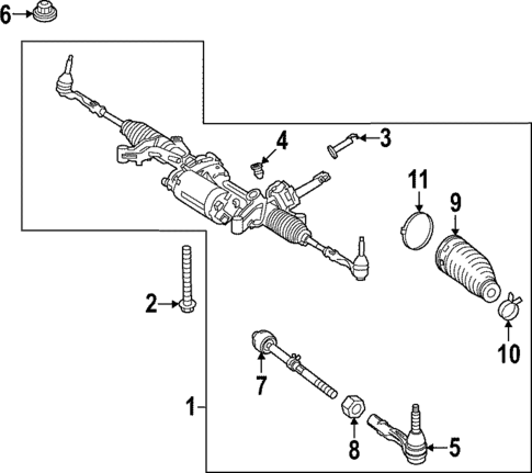 Steering Gear & Linkage for 2022 Mercedes-Benz SL 55 AMG® #0