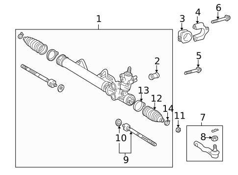 Steering Gear & Linkage for 2003 Lexus SC430 #0