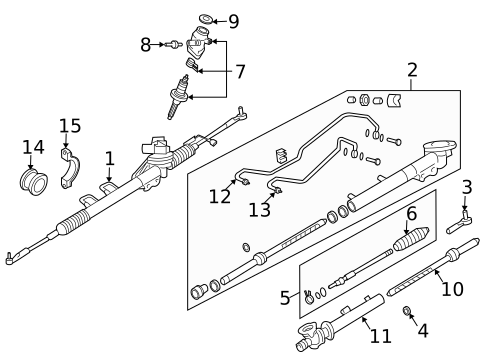 Steering Gear & Linkage for 2006 INFINITI G35 #0
