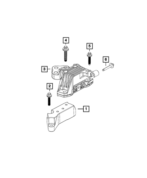 Engine Mounting for 2015 Chrysler 200 #1