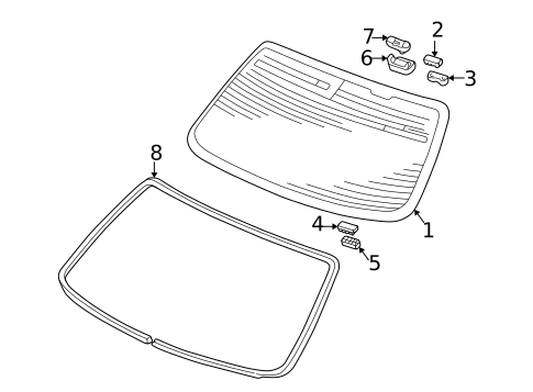 Reveal Moldings for 2003 Acura CL #1