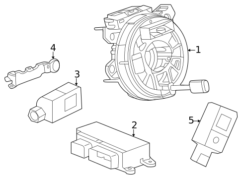Air Bag Components for 2021 Cadillac CT4 #1