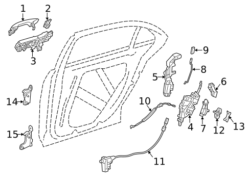 Lock & Hardware for 2019 Mercedes-Benz S 560 #1