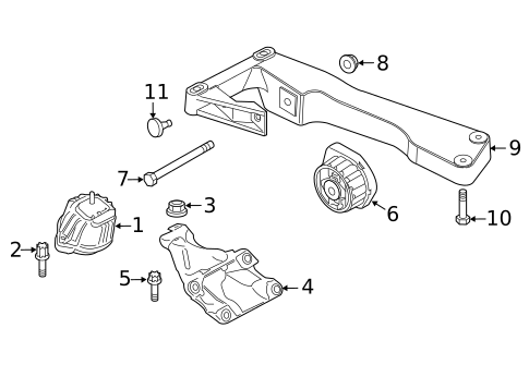 Engine & Trans Mounting for 2016 BMW 428i xDrive #1
