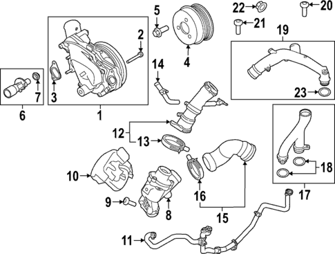 Water Pump for 2022 Land Rover Range Rover #0