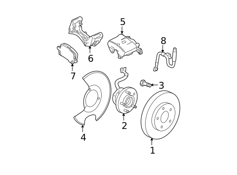 Front Brakes for 2011 Chevrolet Malibu #0