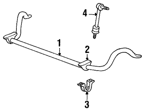 Stabilizer Bar & Components for 1998 Lincoln Town Car #0