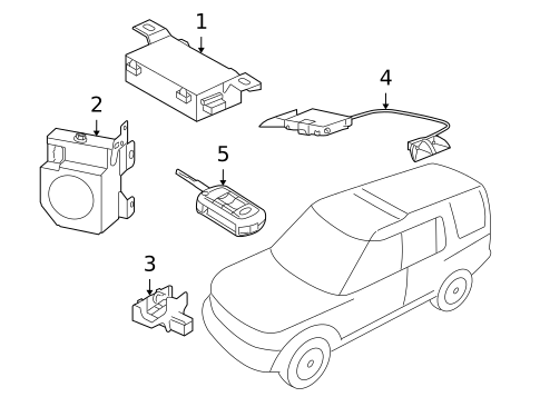 Anti-Theft Components for 2009 Land Rover LR3 #0