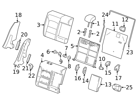 Rear Seat Components for 2018 Chevrolet Cruze #0
