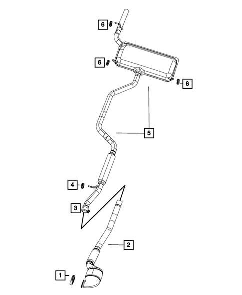 Exhaust System for 2009 Chrysler Sebring #4