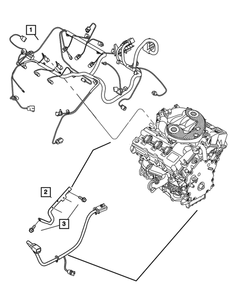 Wiring-Powertrain for 2008 Chrysler Sebring #3