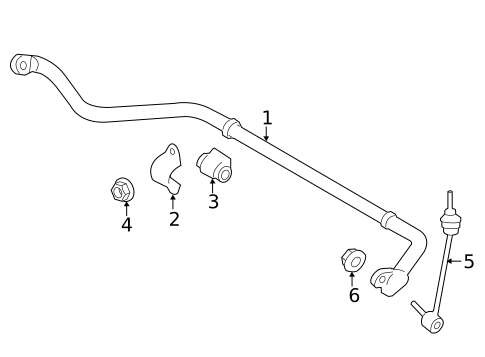 Stabilizer Bar & Components for 2017 Land Rover Discovery Sport #1