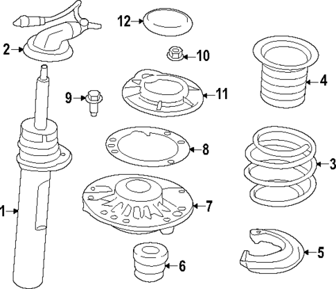 Struts & Components for 2020 Mini Cooper #0