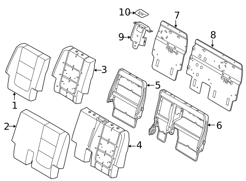 Second Row Seats for 2013 Ford Police Interceptor Utility #3