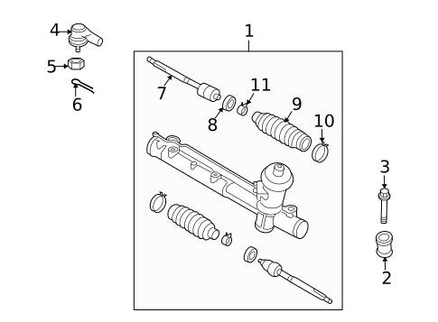 Steering Gear & Linkage for 2009 Mazda Tribute #0