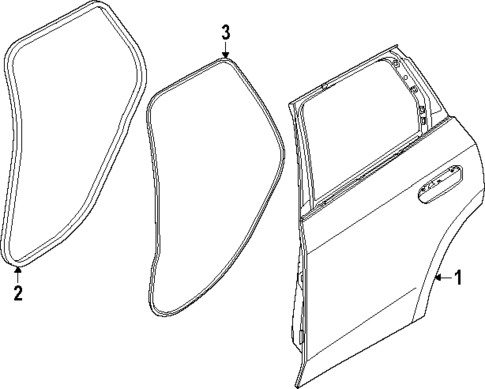 Door & Components for 2023 BMW X1 #0