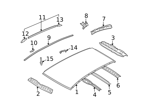 Roof & Components for 2006 INFINITI FX35 #1