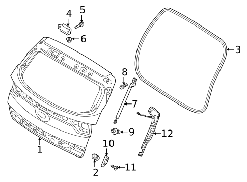 Liftgate for 2020 Kia Sportage #1