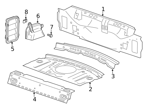 Rear Body for 2013 Cadillac ATS #0